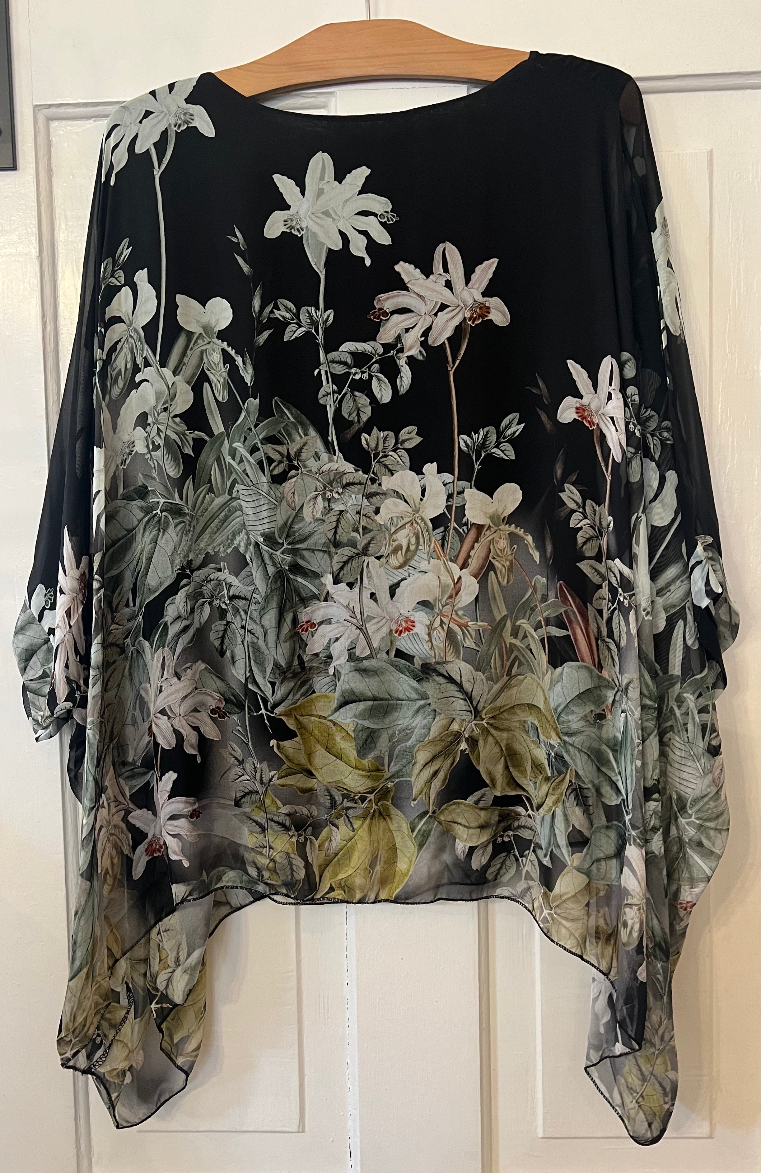 Meo Meli Silk Flower Top Z1688-33