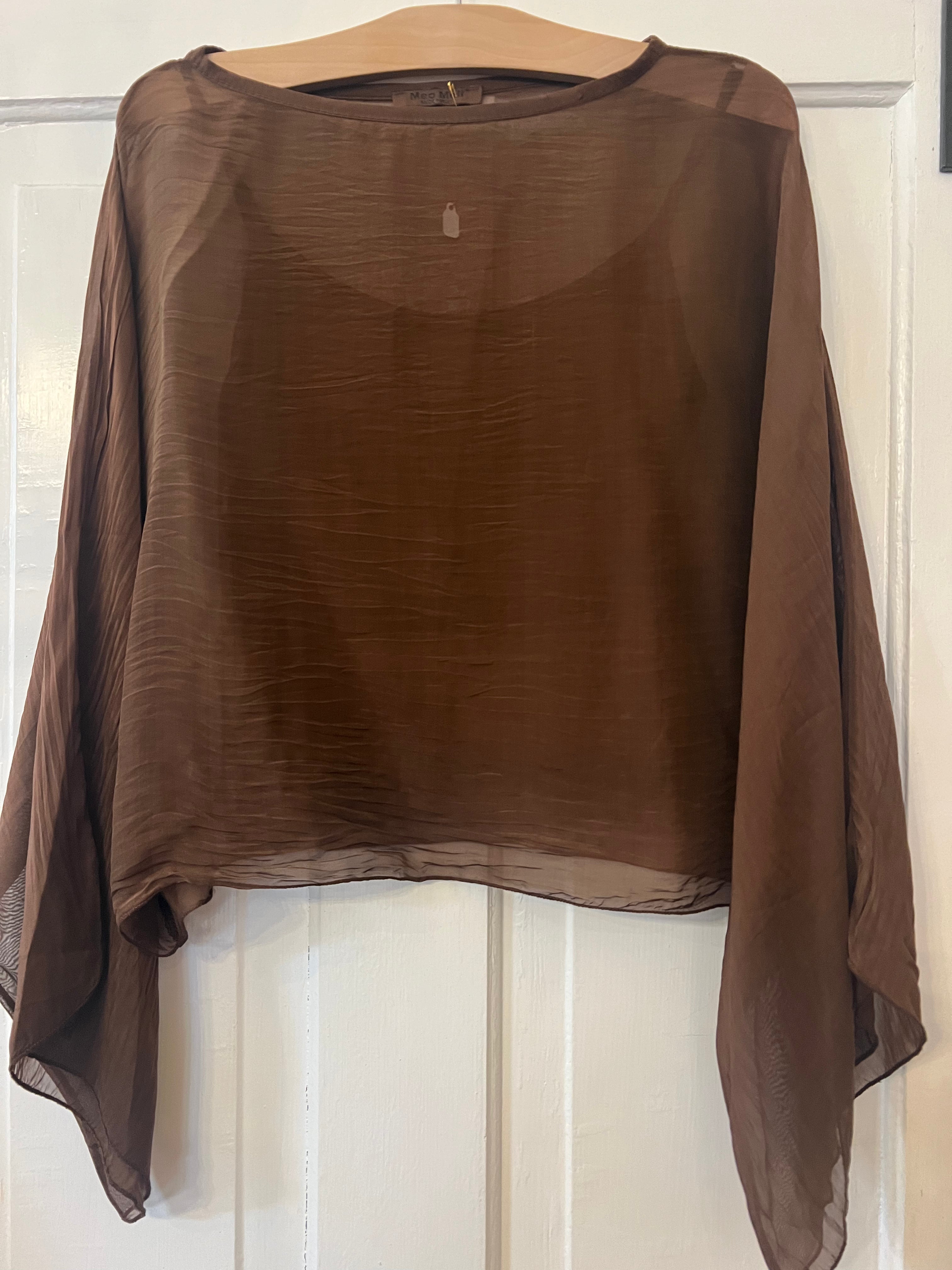 Meo Meli Silk Top with Cami Z7294