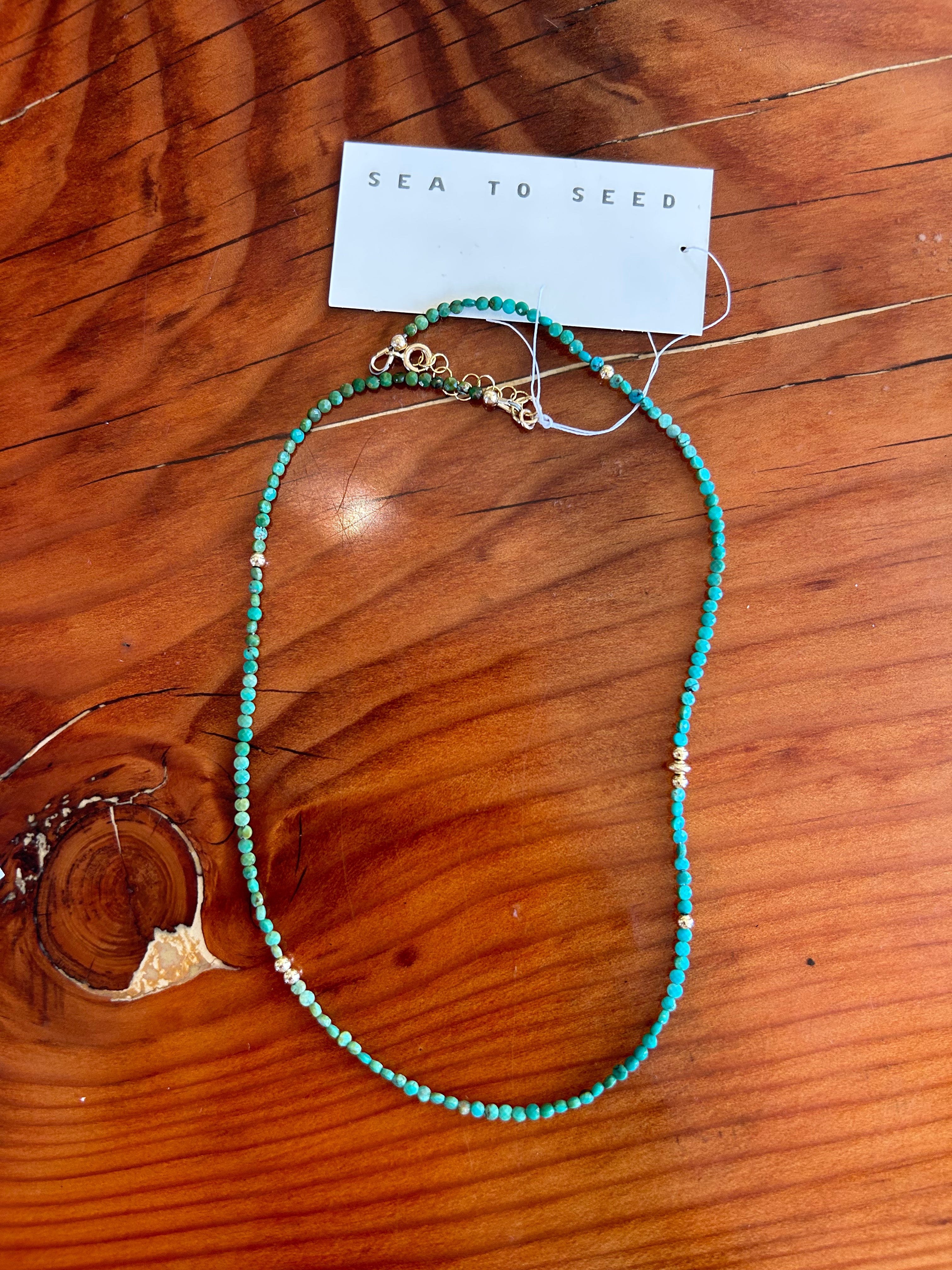 Sea To Seed Turquoise Collar SSE64