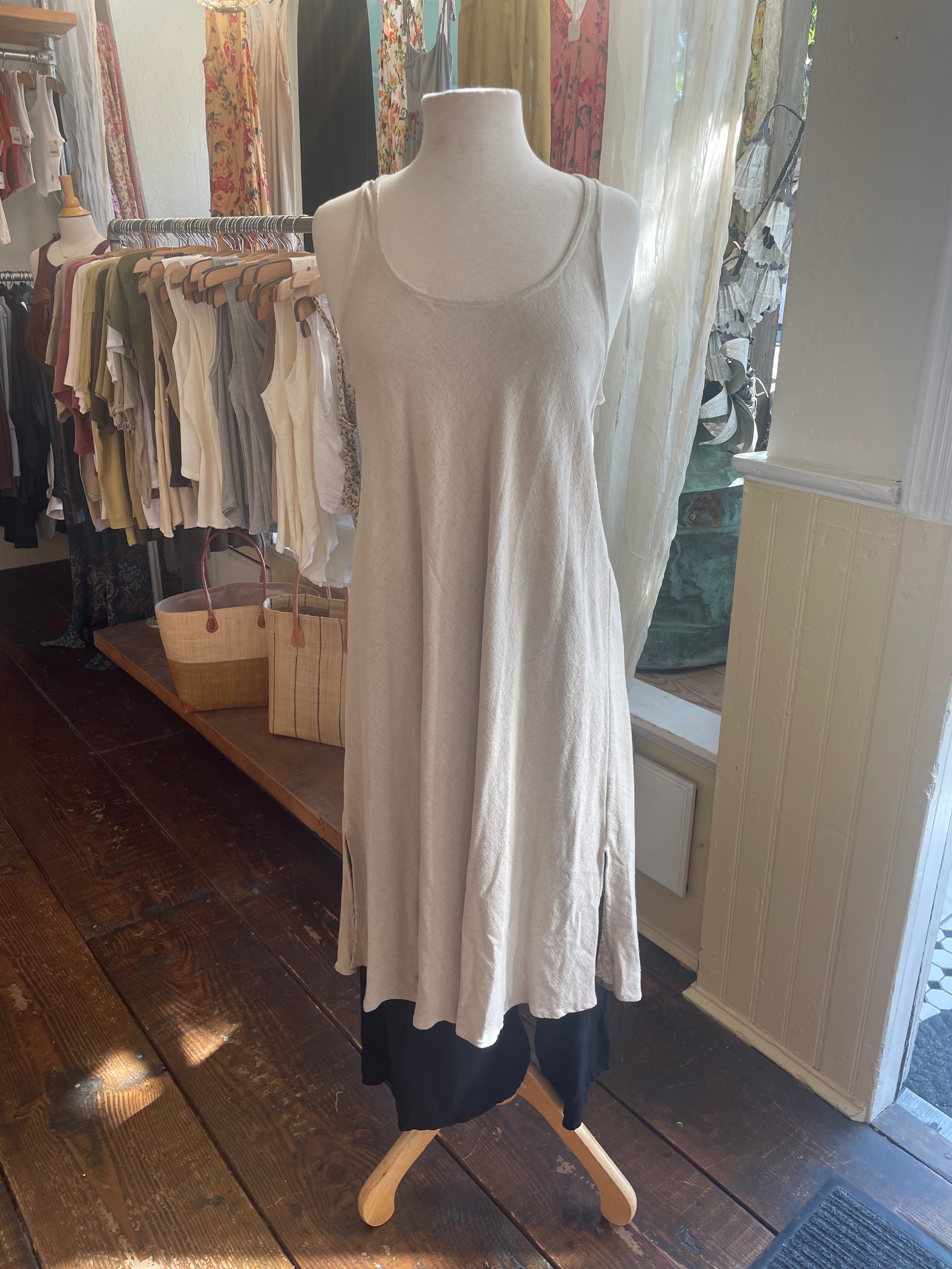 Hot Knots Linen Racerback Dress HK2011 Hot Knots Linen Racerback Dress HK2011