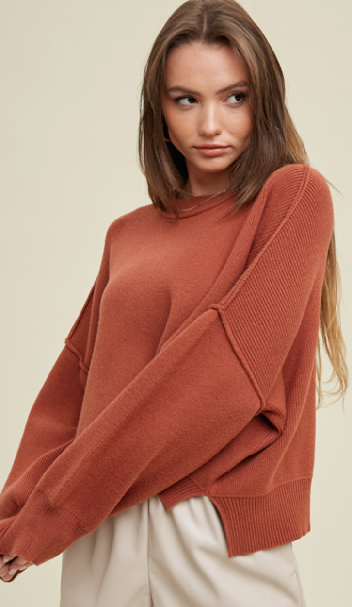 Wishlist Relaxed Crop Sweater WL23-7764