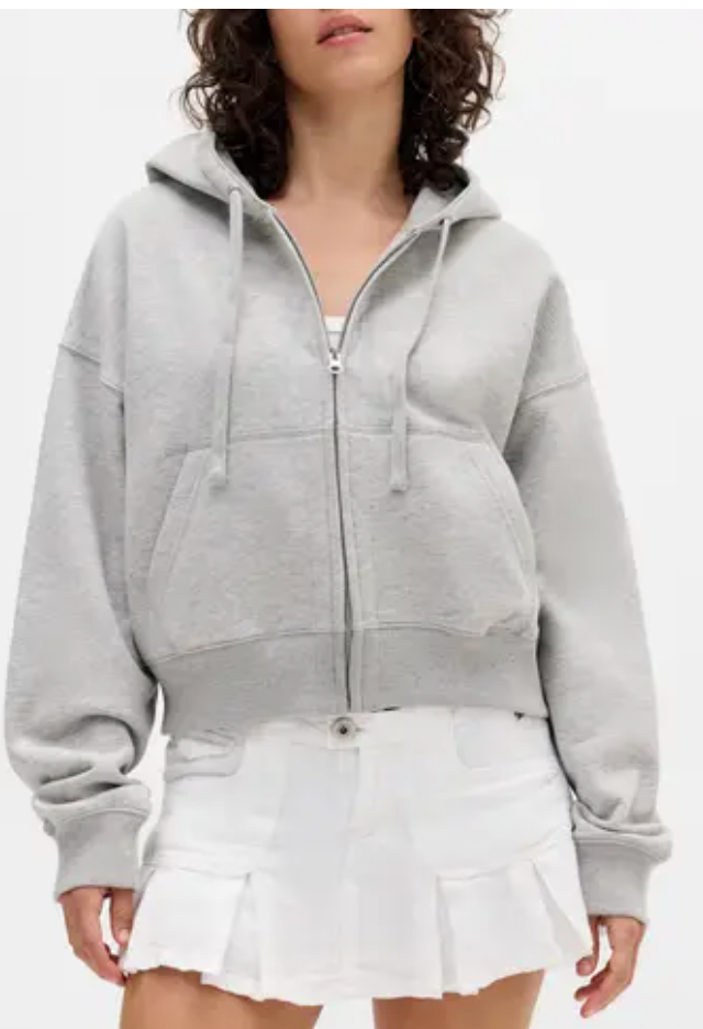 96743125 BDG CROPPED ZIP HOODIE