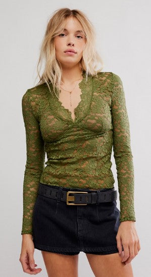 Free People All Day lace Long Sleeve OB2048717