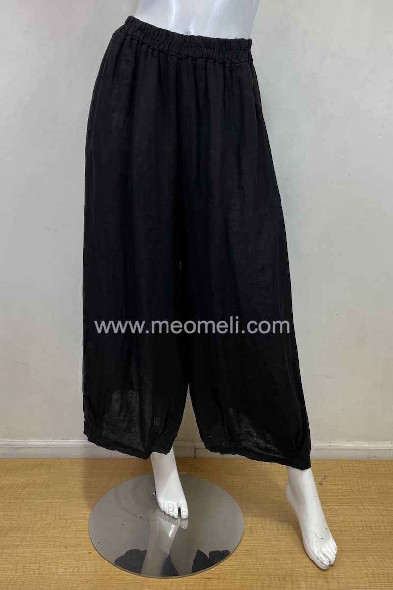 Hot Knots Wide Leg Linen Pants L30511