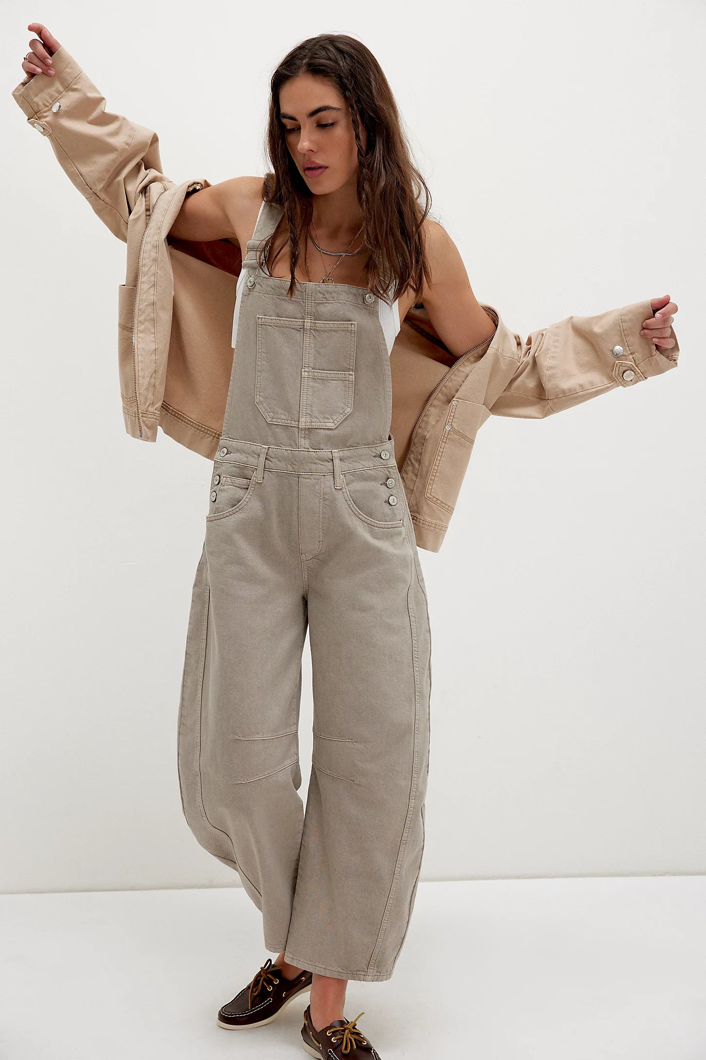 Free People Good Luck Overalls OB1894554