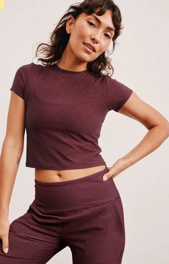 Beyond Yoga Featherweight Cropped Tee LWSD70006