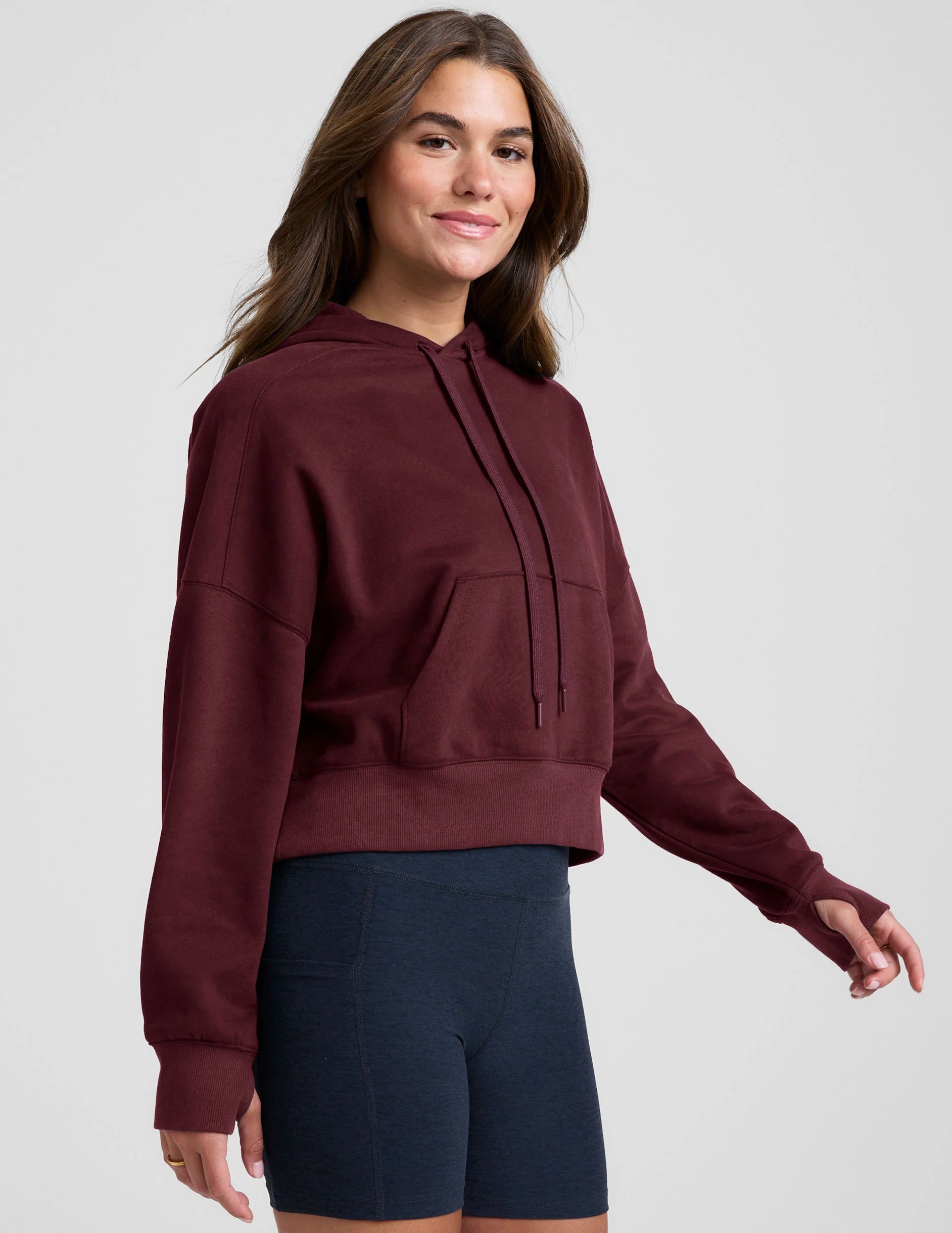 Beyond Yoga Luxefleece Cropped Hoodie NF7985