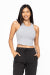 Mono B Essential Micro-Ribbed Racer Athleisure Tank Top KT11624G