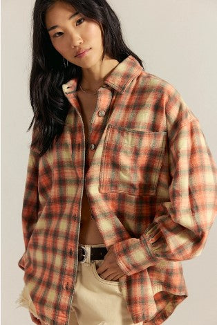 Free People Ashley Plaid Shirt OB2258690