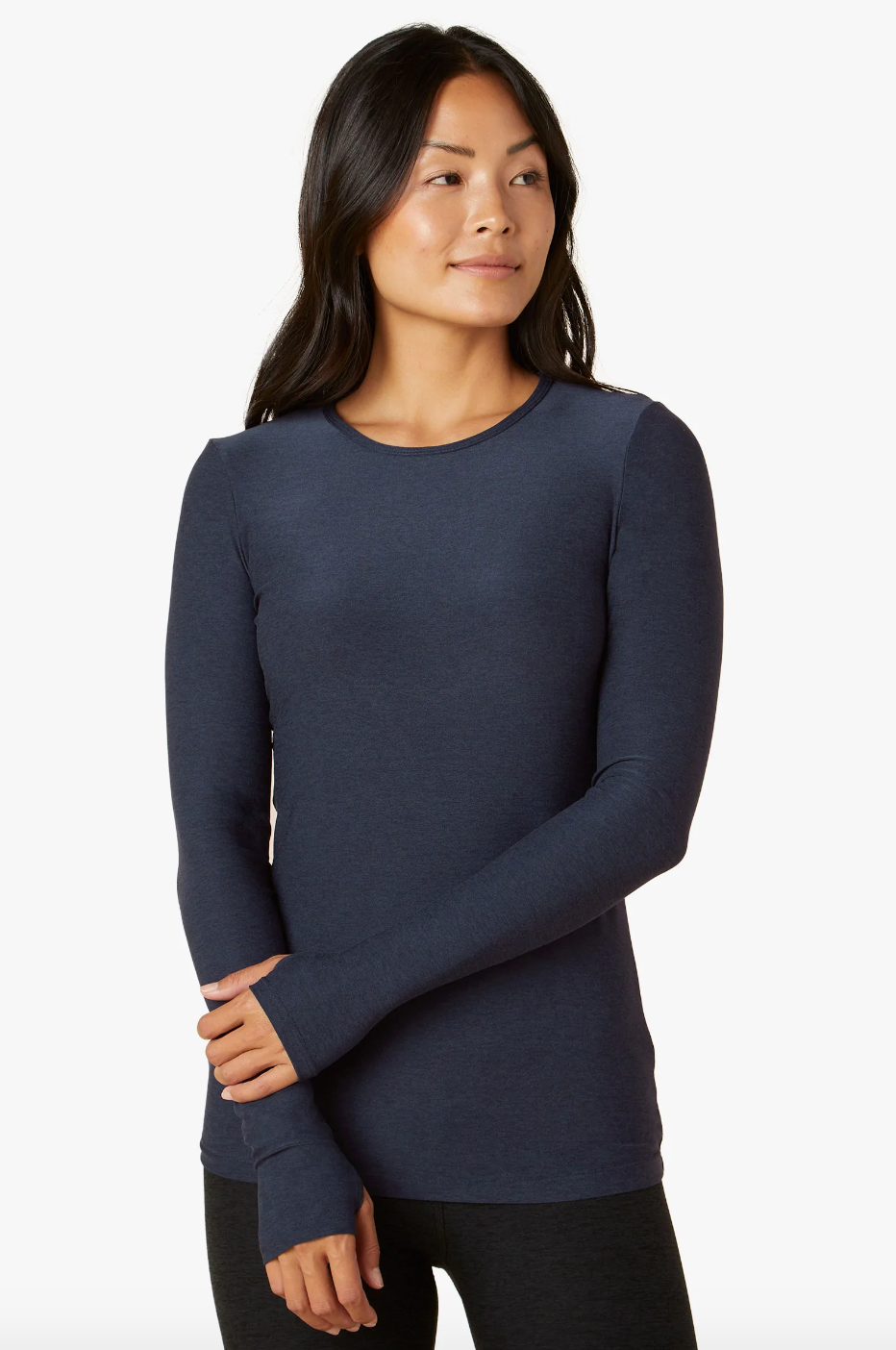 Beyond Yoga Featherweight Classic Crew Pullover LWSD7575 Hot Knots