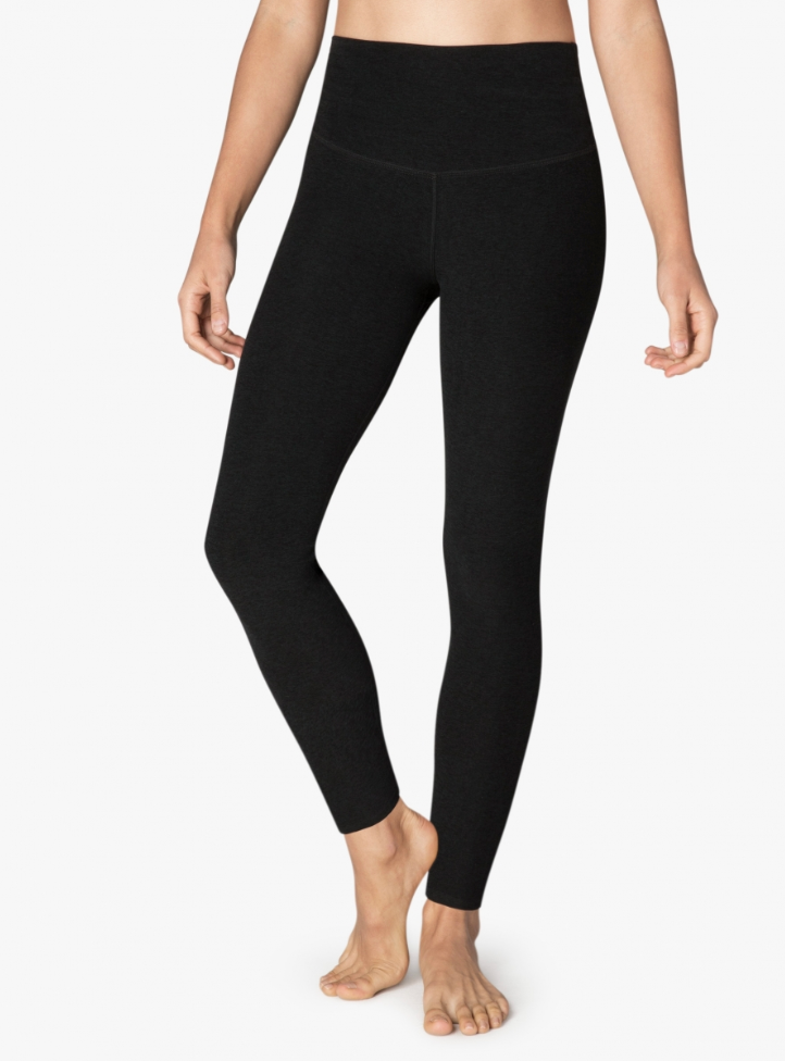 Spacedye Caught in the Midi High Waisted Legging - Black-Charcoal