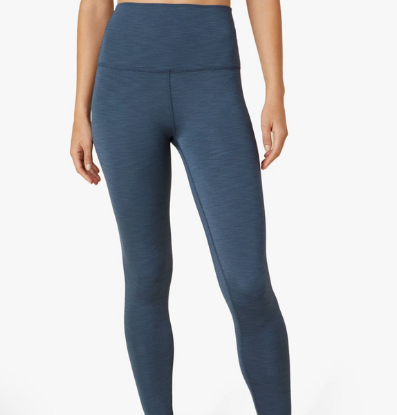 Beyond Yoga Heather Rib High Waisted Midi Legging HR3243 Hot Knots